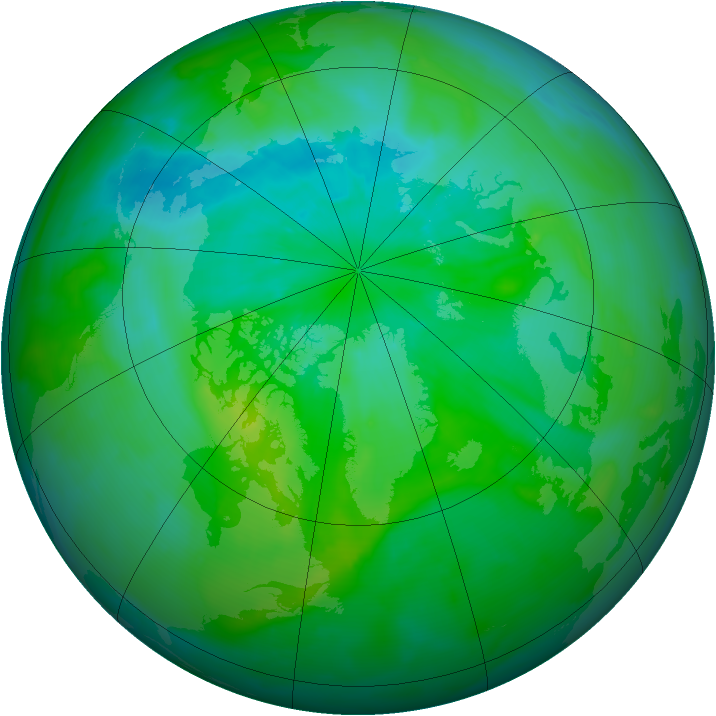 Arctic ozone map for 24 August 2013